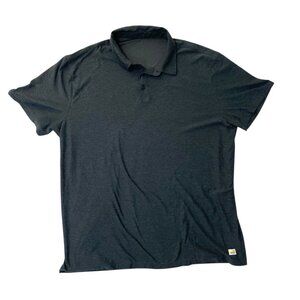 VUORI Strato Tech Polo Performance Knit Shirt Stretch Navy Heather size XL